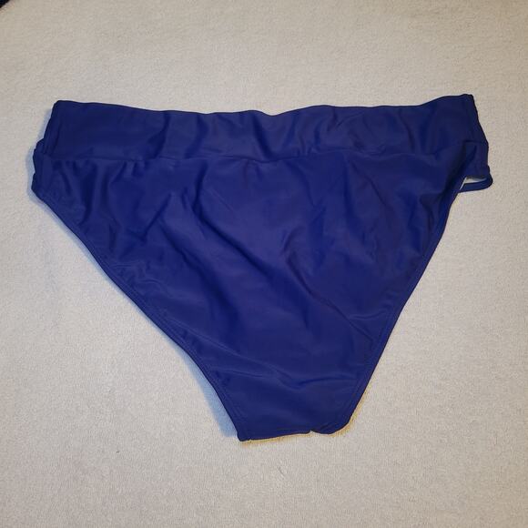 Love2Mi Maternity Swimsuit Pregnancy Bathing Suits Navy Bikini Bottoms Summer - Picture 2 of 7